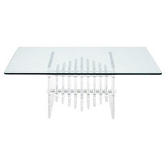 Mesa baja vintage de Lucite