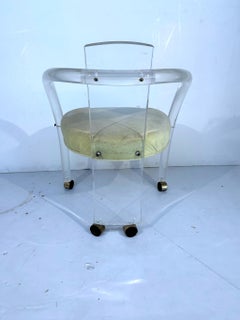 Charles Hollis Jones Lucite Armchairs Set of 4