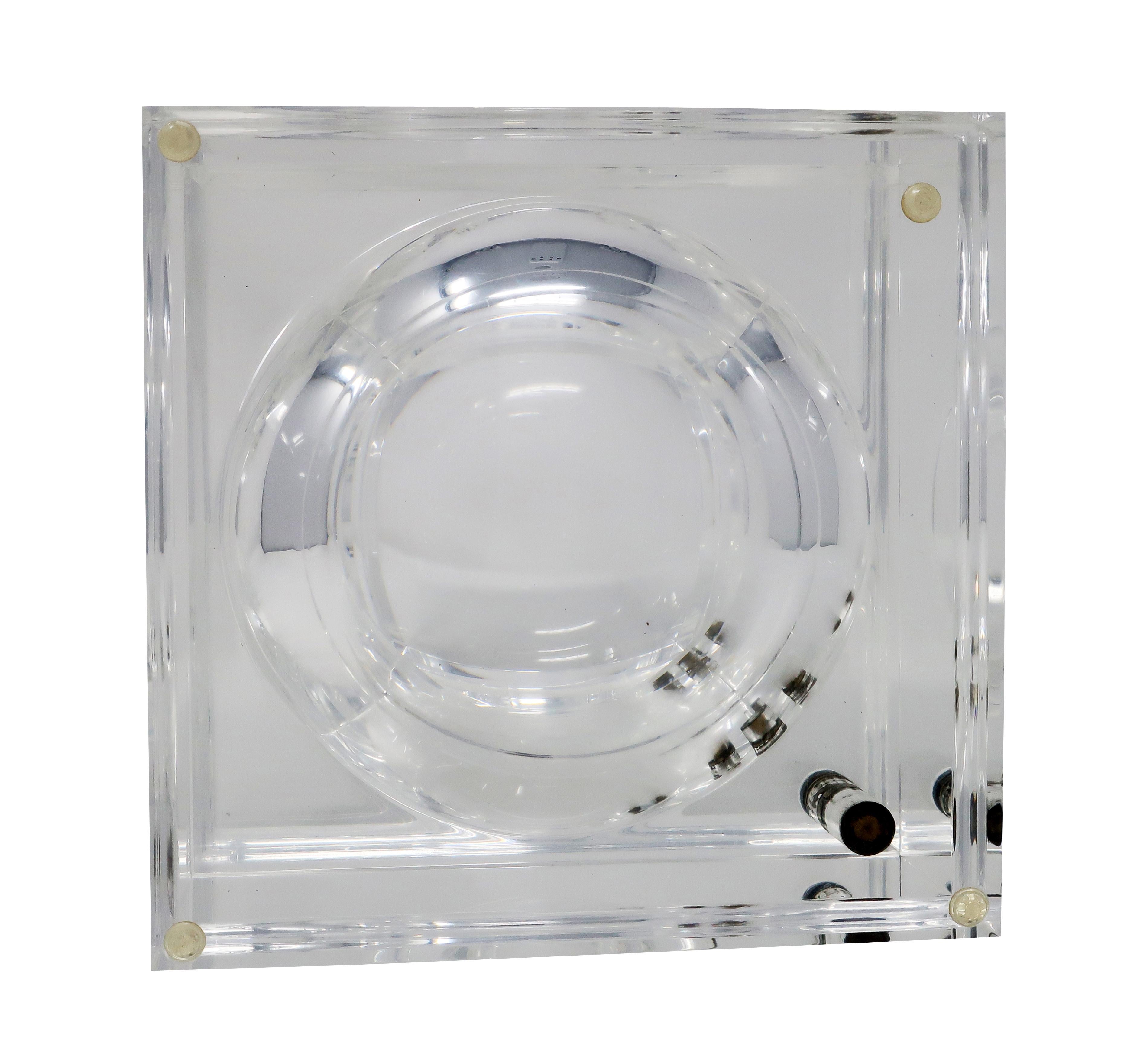 Italian Vintage Lucite Ice Bucket by Alessandro Albrizzi For Sale