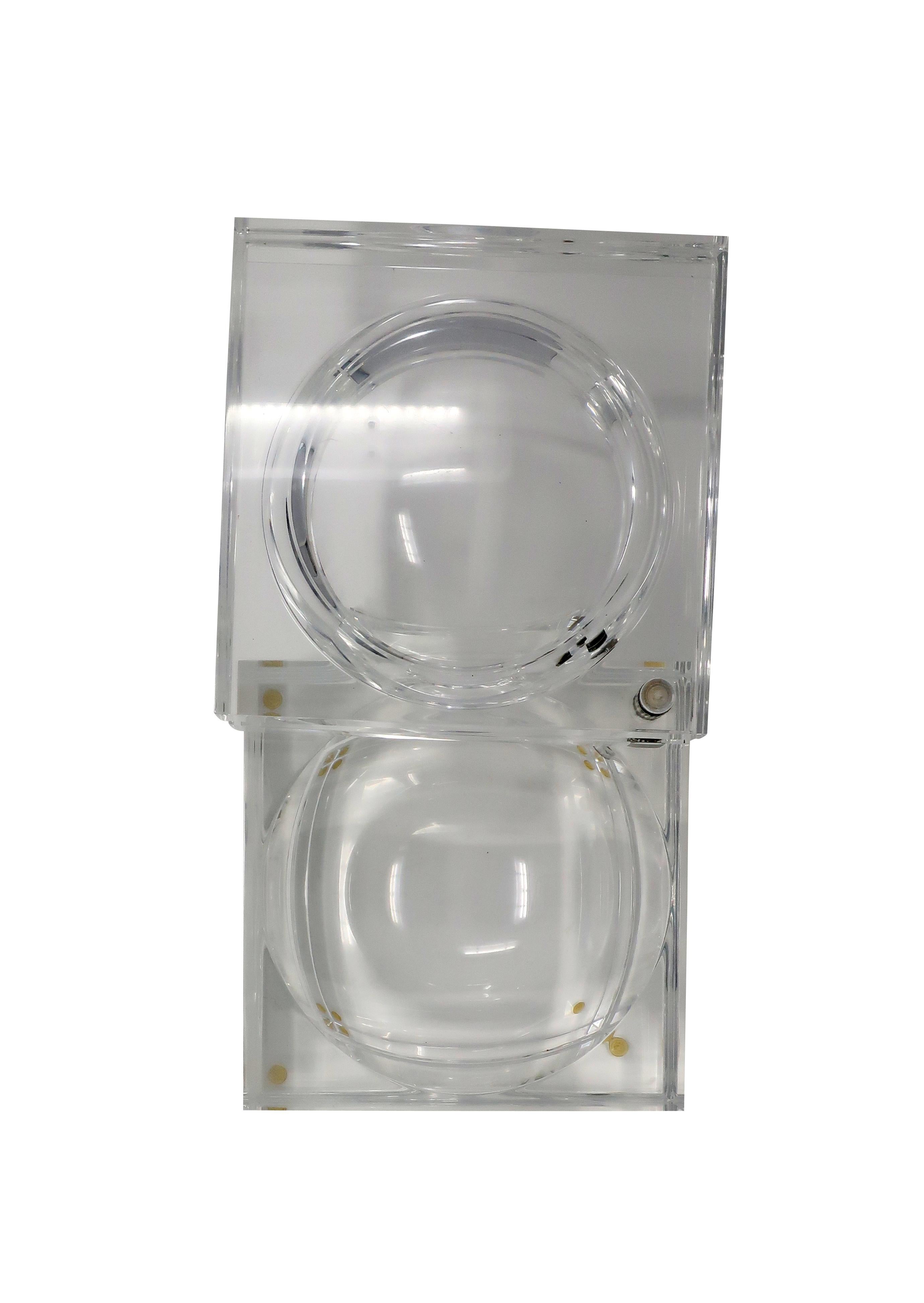 20th Century Vintage Lucite Ice Bucket by Alessandro Albrizzi For Sale