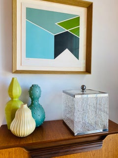 Cubitera vintage de Lucite con efecto hielo al estilo de Willy Rizzo, Italia Años 70