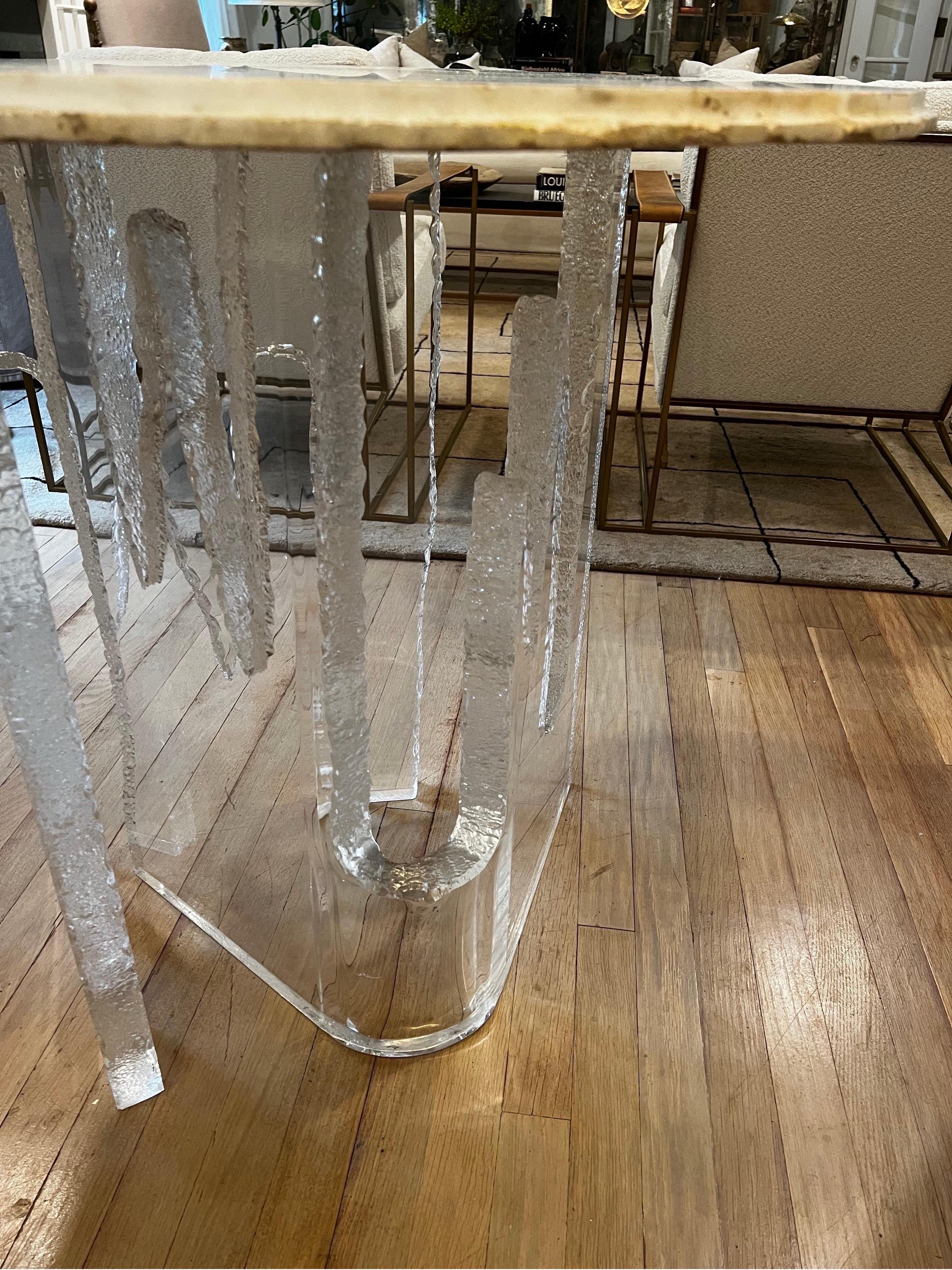 Bases de mesa de comedor/centro Vintage Lucite 