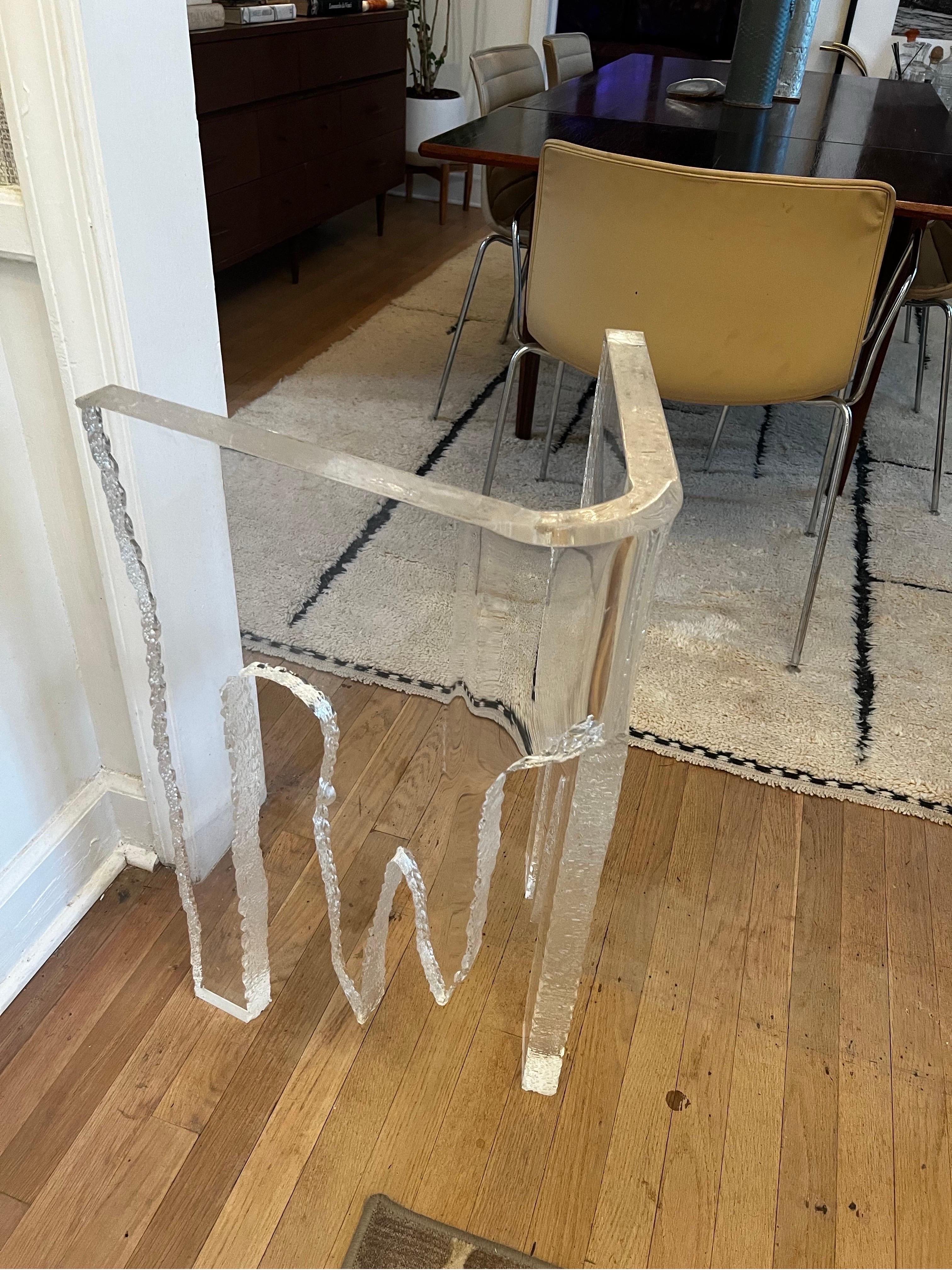 Bases de mesa de comedor/centro Vintage Lucite 