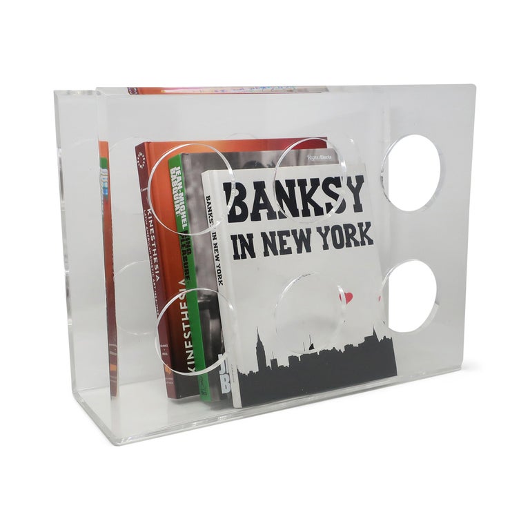 Vintage Lucite Magazine Rack or Wine Rack at 1stDibs