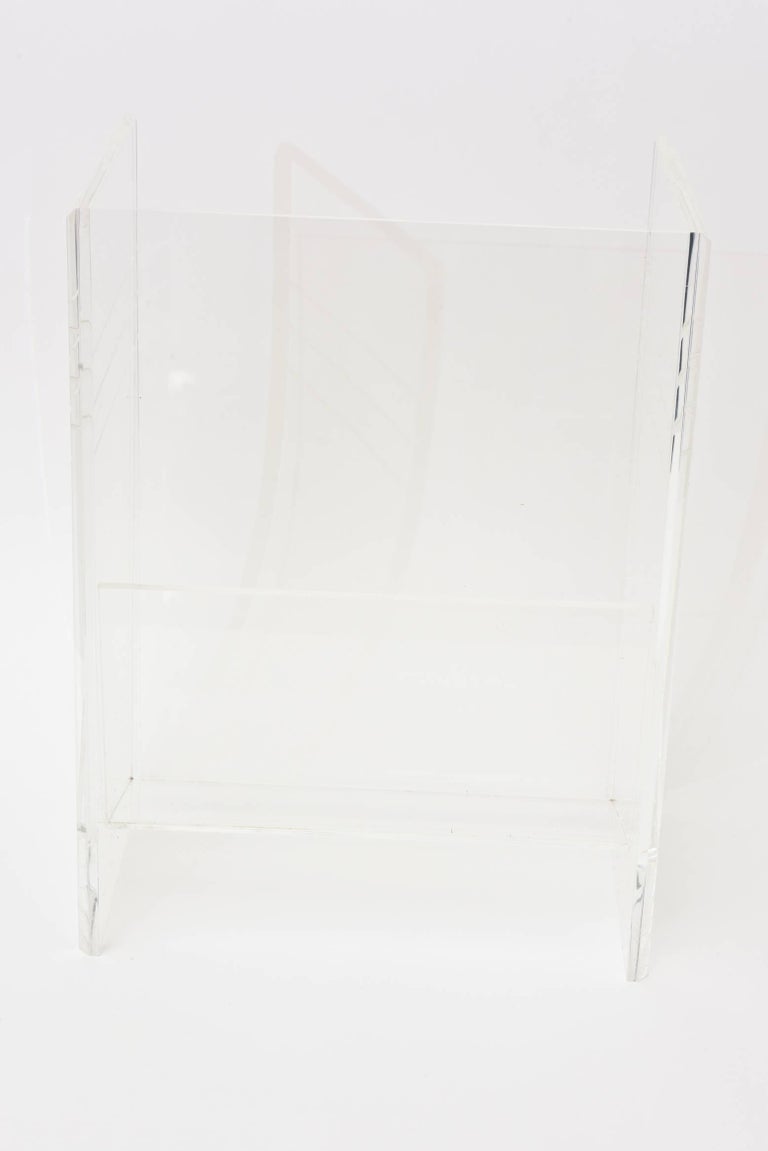 Lucite Magazine Stand or Rack Vintage at 1stDibs