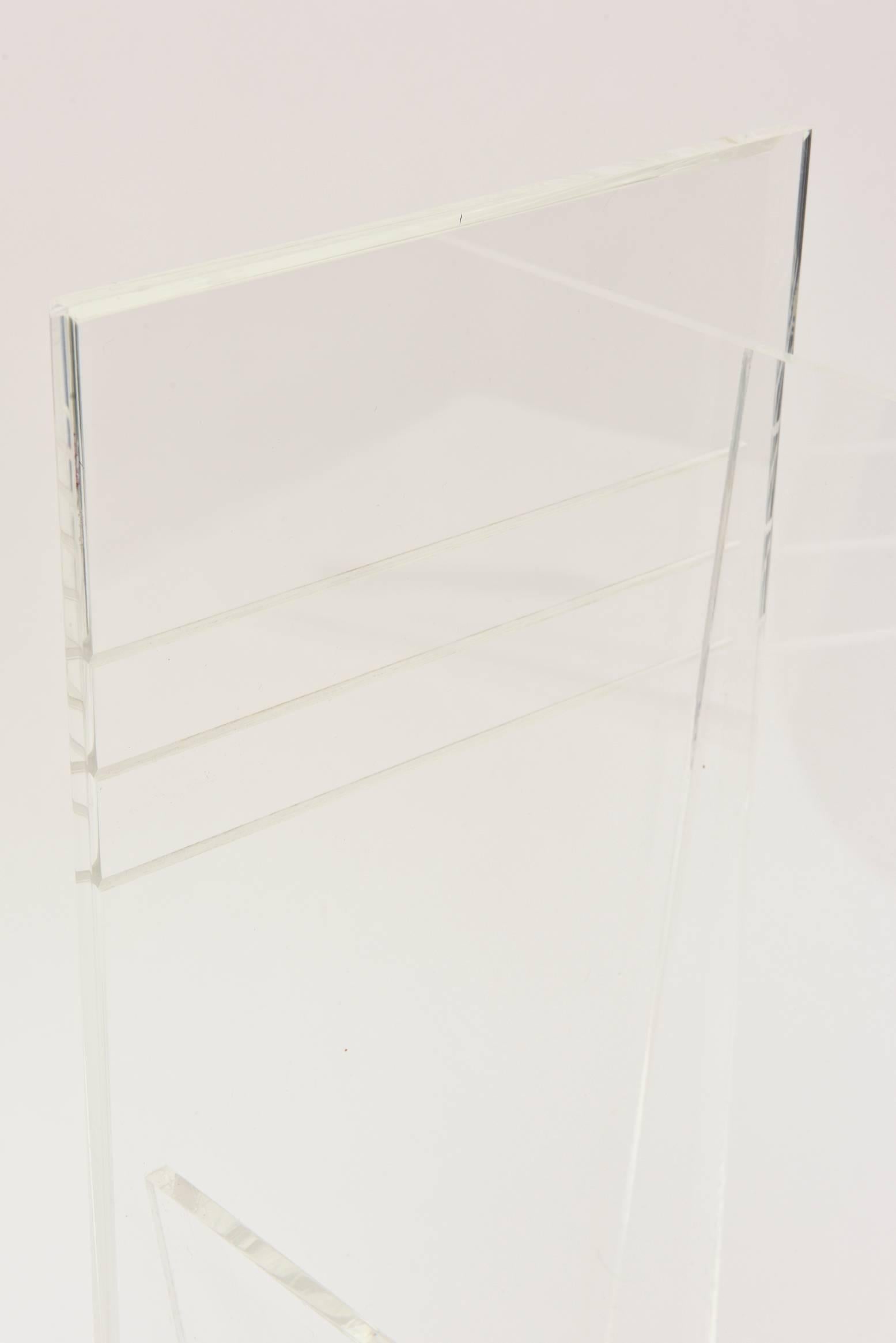 American Lucite Magazine Stand or Rack Vintage