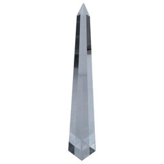 Vintage Lucite Obelisk Decorative Sculpture