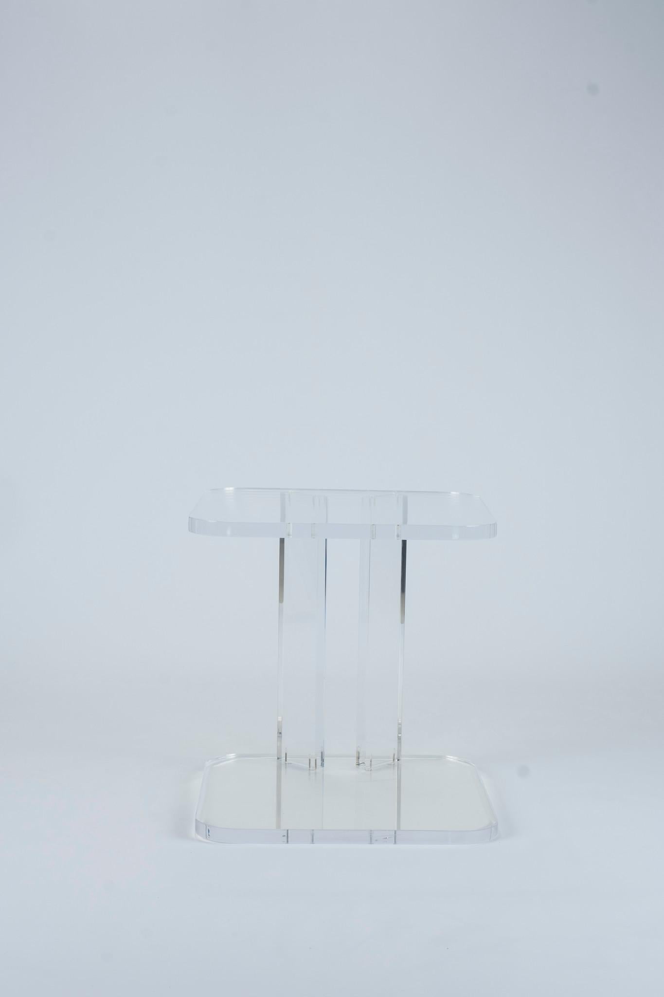 Modern Vintage Lucite Occasional Table