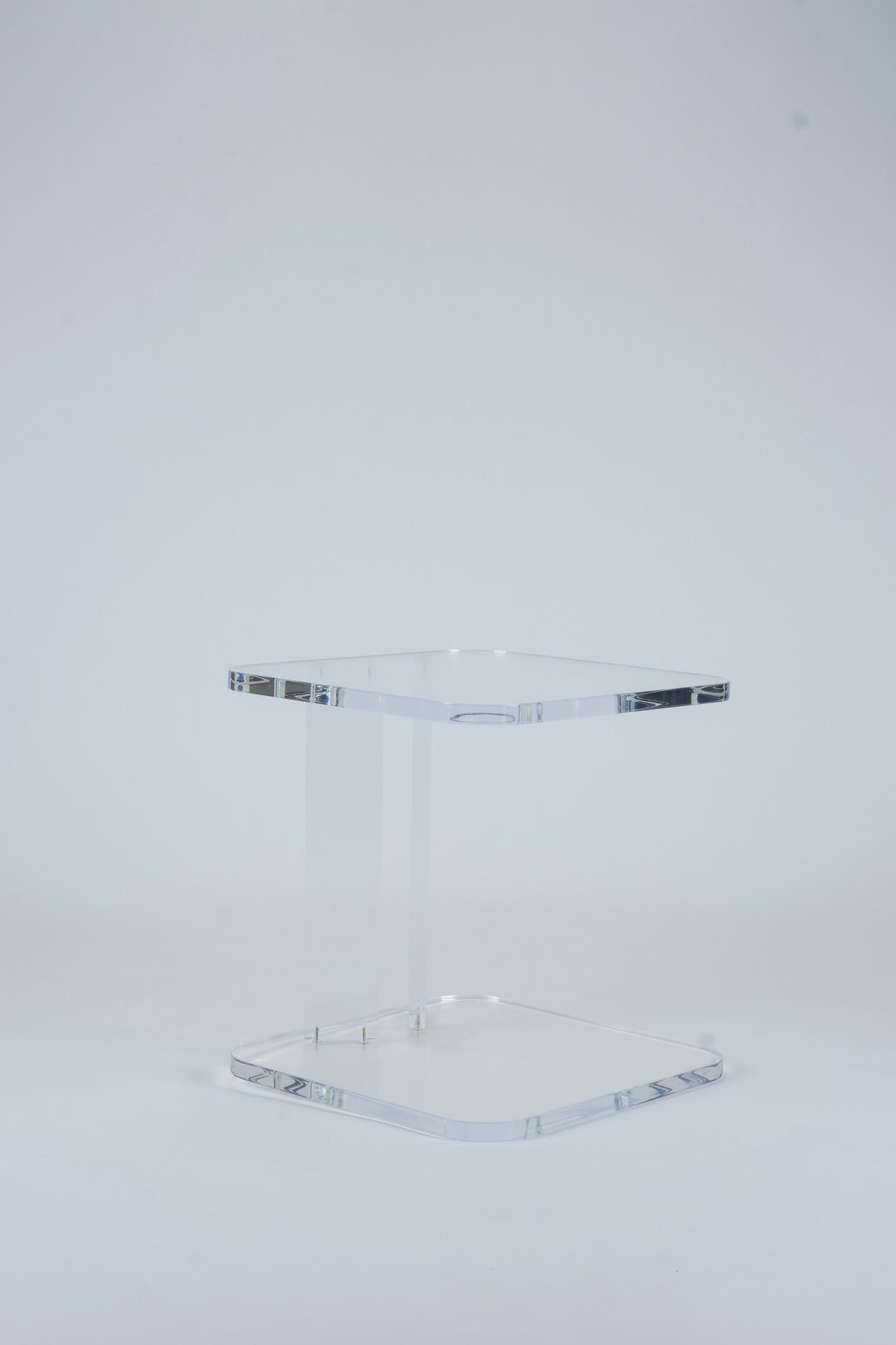 Vintage Lucite Occasional Table In Good Condition In Houston, TX