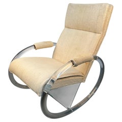 Vintage Lucite Rocking Chair By Charles Hollis Jones