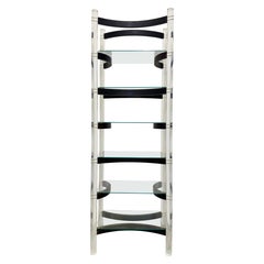 Vintage Lucite, Rosewood Etagere, Charles Hollis Jones Style