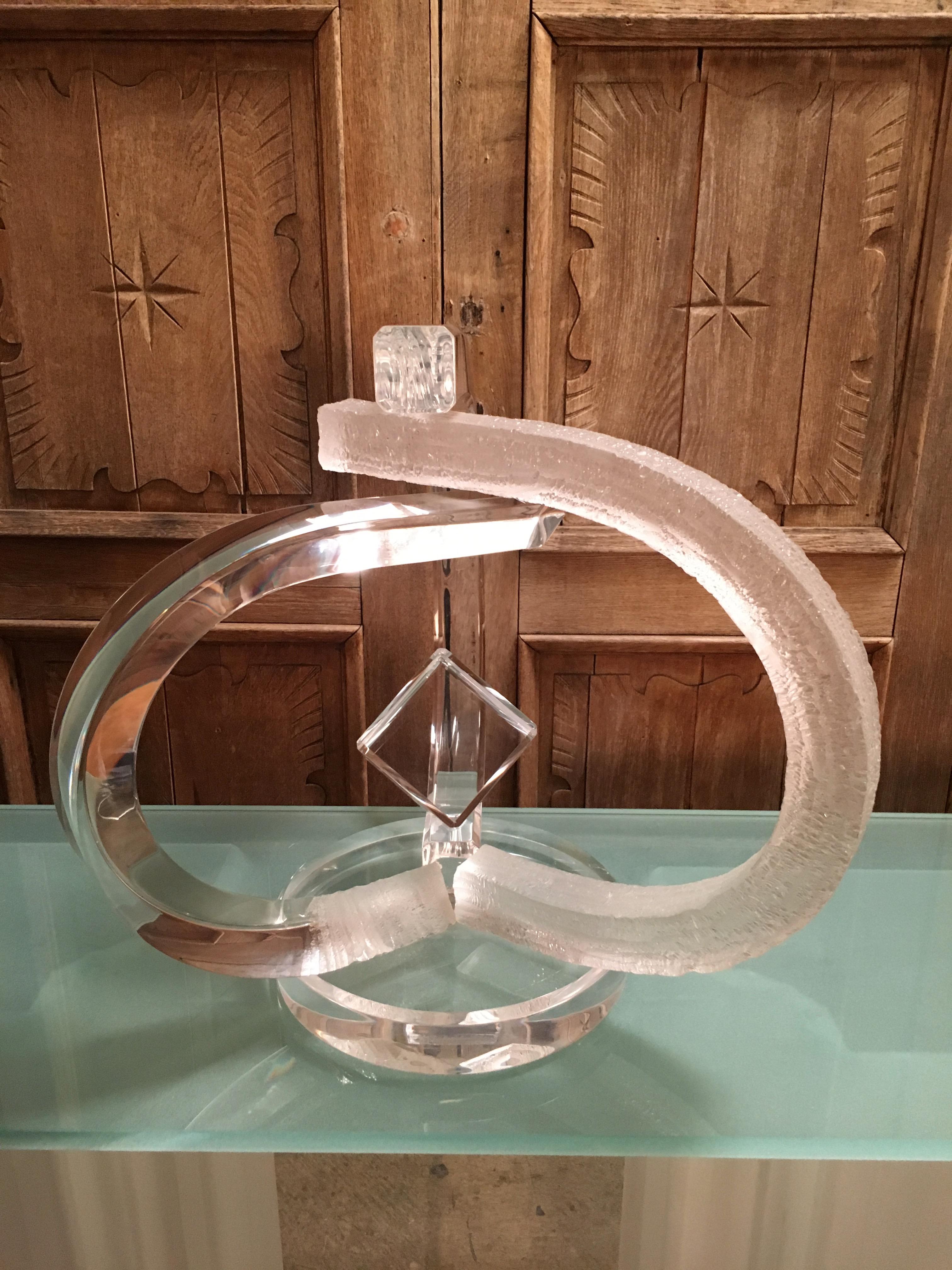 Vintage Lucite Sculpture in the Style of Van Teal 6