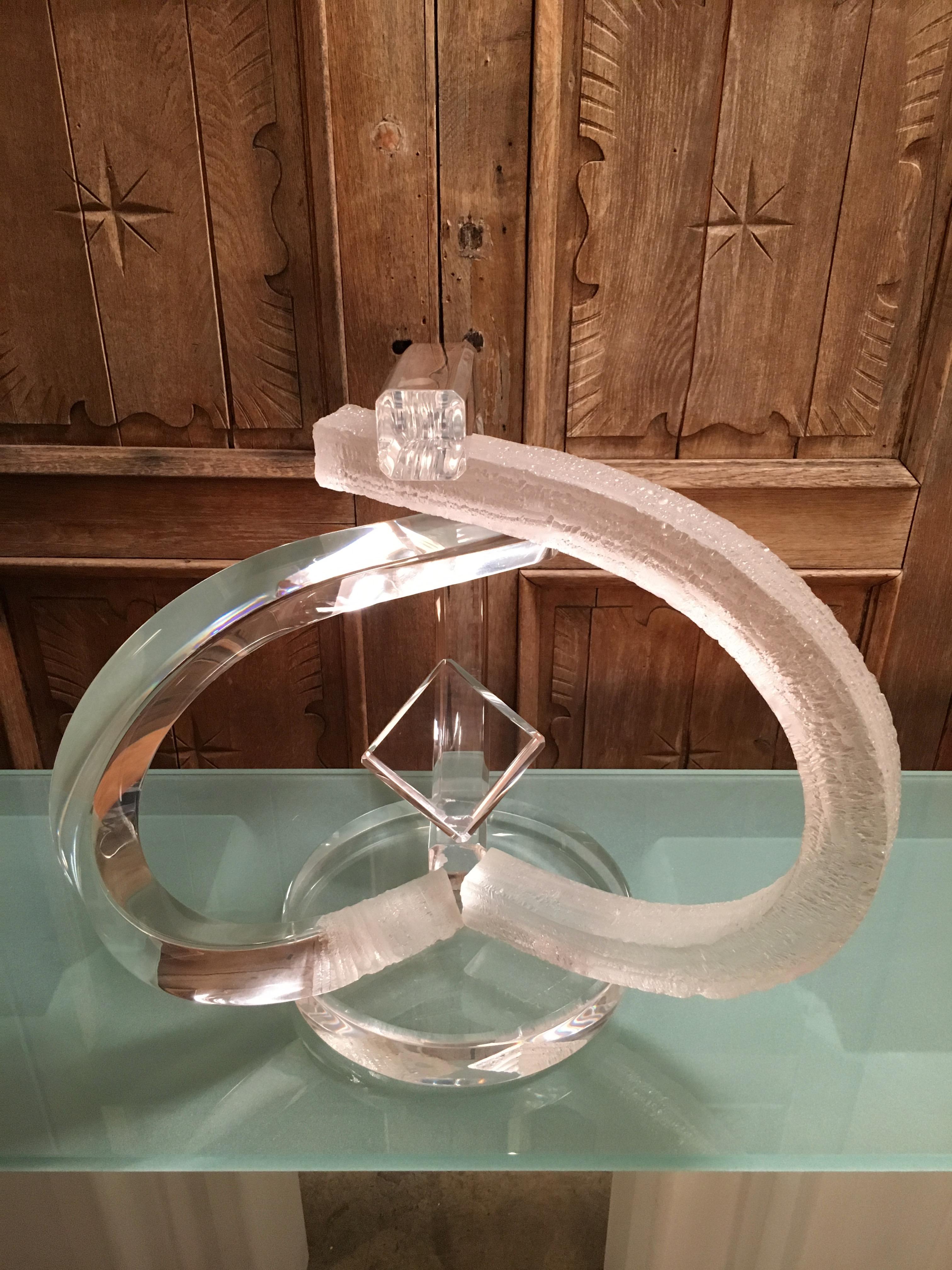 Vintage Lucite Sculpture in the Style of Van Teal 8