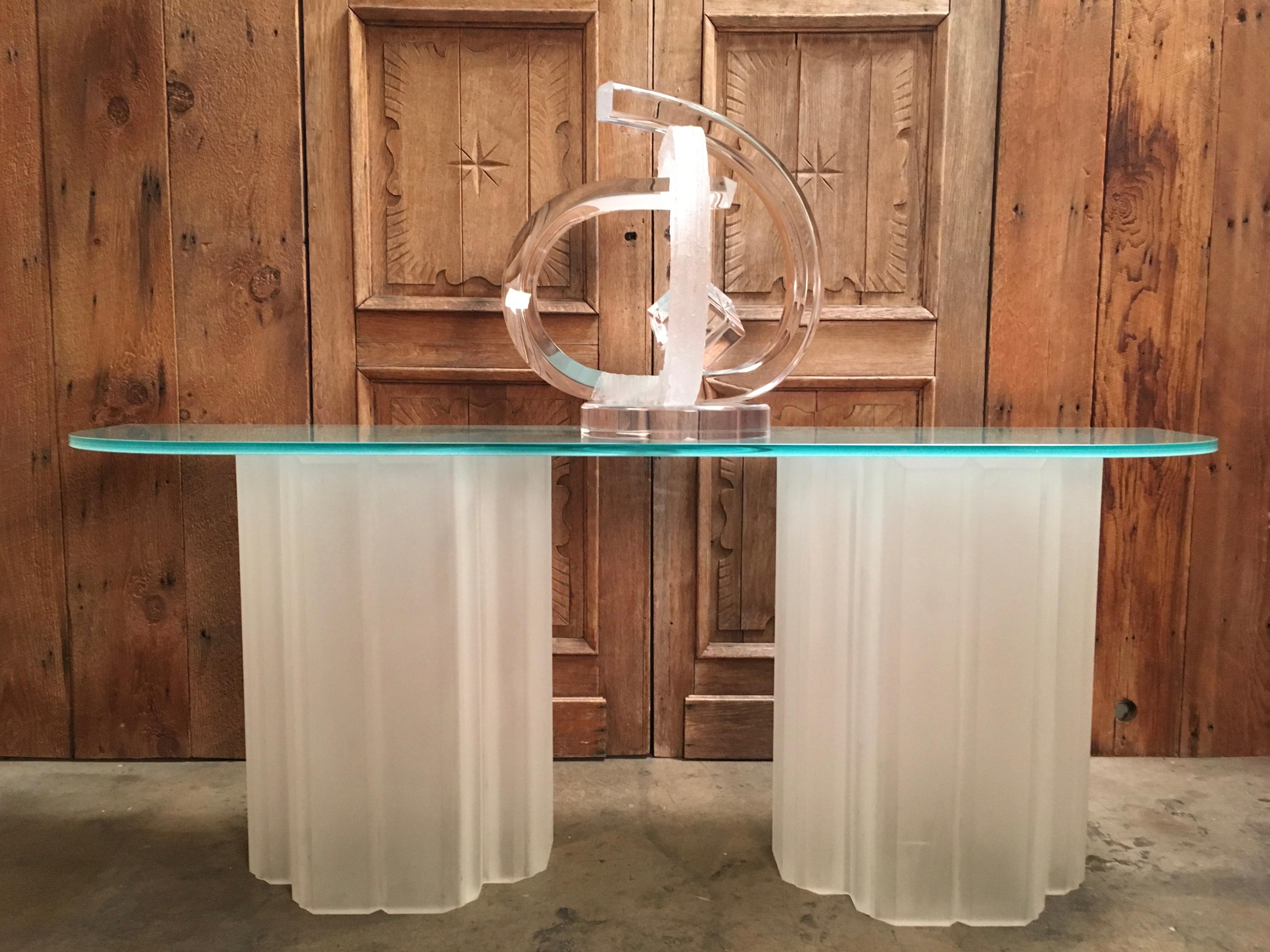 Vintage Lucite Sculpture in the Style of Van Teal 1