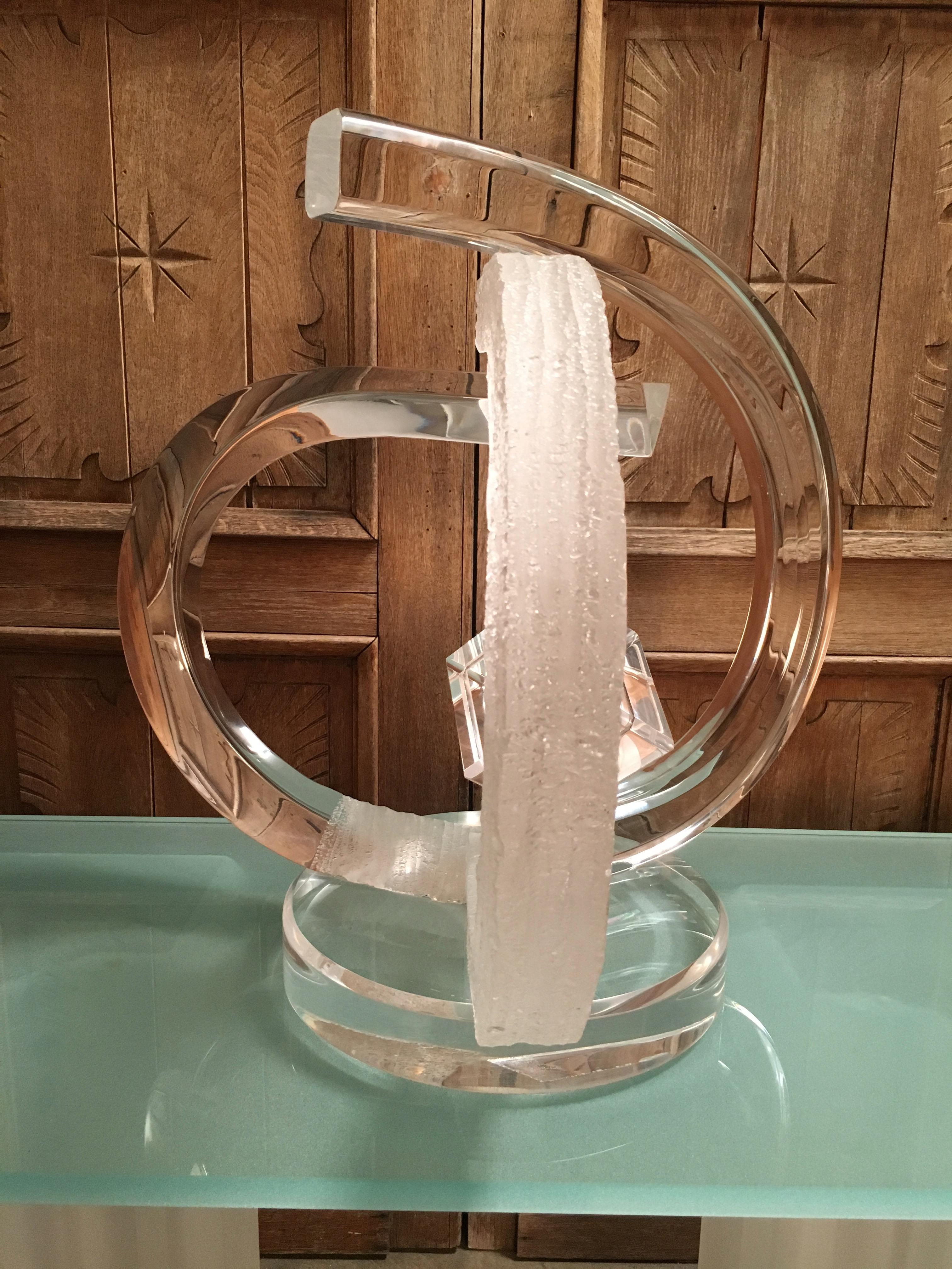 Vintage Lucite Sculpture in the Style of Van Teal 2