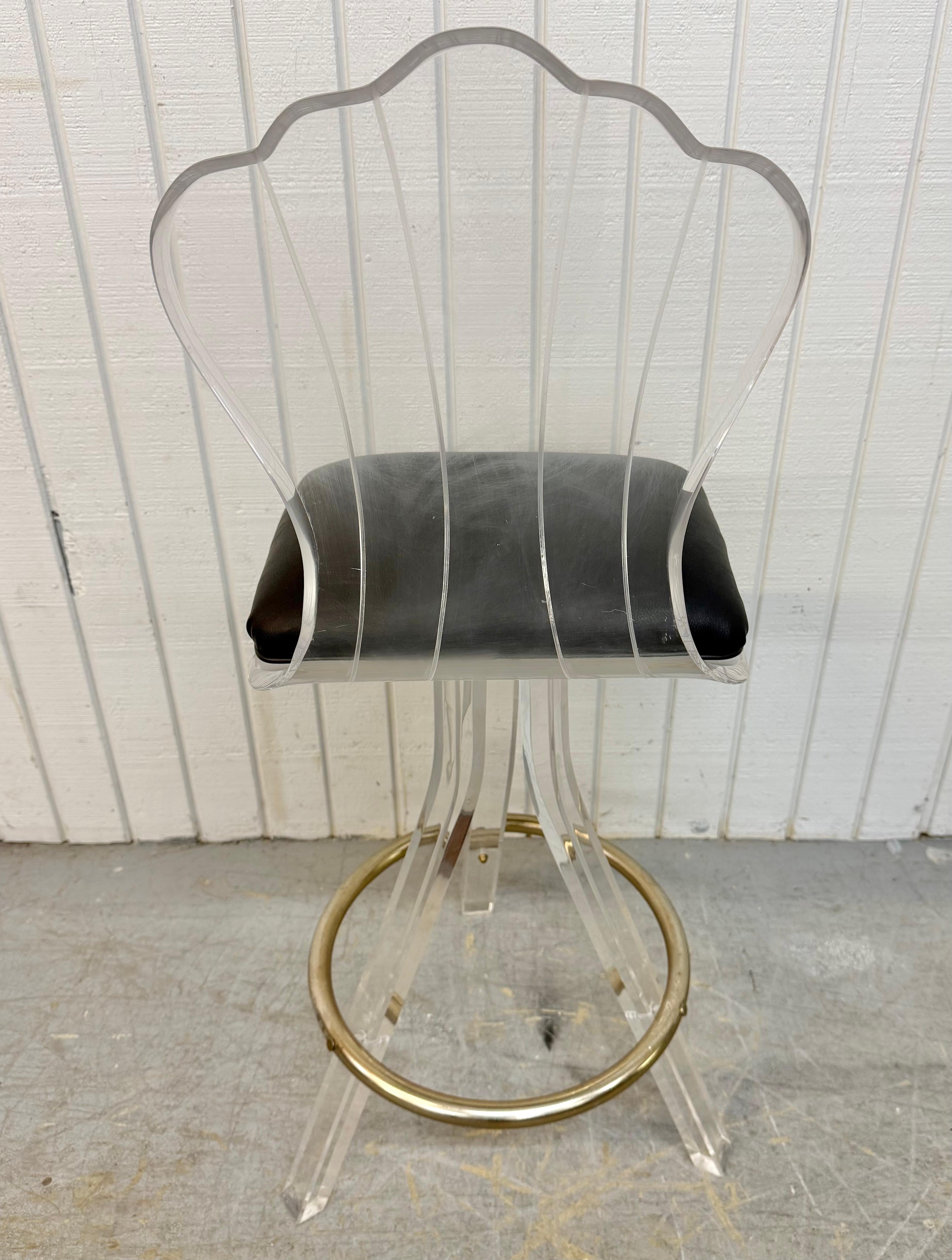 Vintage Lucite schwenkbare Barhocker - Satz von 3 (Ende des 20. Jahrhunderts) im Angebot