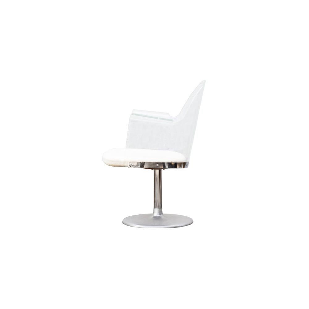 Chaise pivotante vintage en lucite Bon état - En vente à Jacksonville Beach, FL