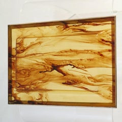 VIntage Lucite Tray in Faux Tortoise Italy