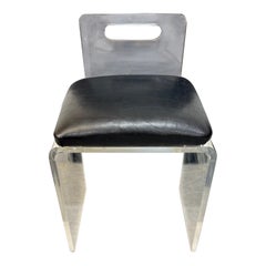 Vintage Lucite Vanity Stool