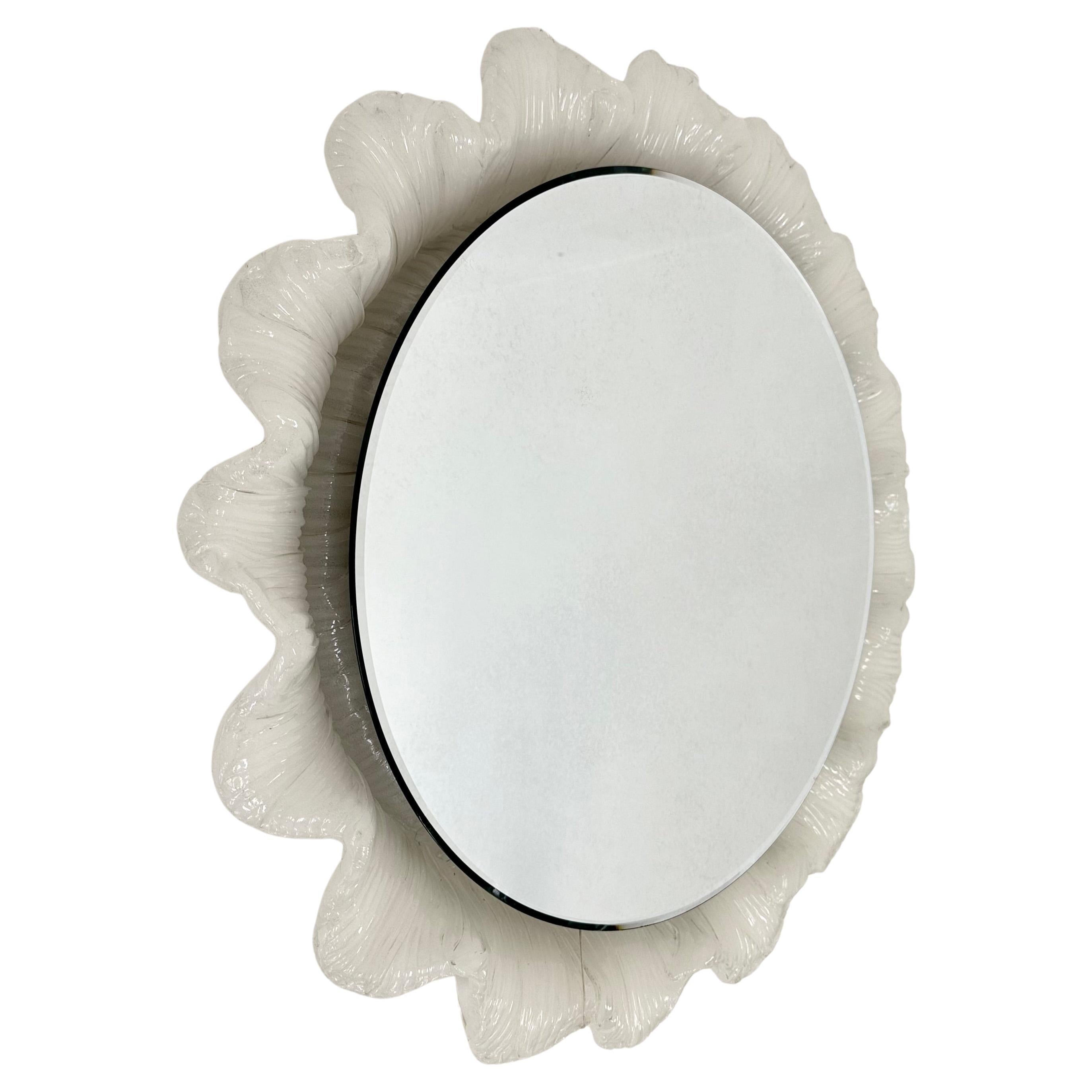 Vintage Lucite Wandspiegel mit Hintergrundbeleuchtung , 1970er Jahre , Deutschland im Angebot