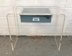 Vintage Lucite Waterfall Vanity Desk