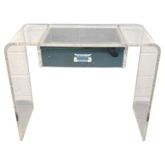 Vintage Lucite Waterfall Vanity Desk
