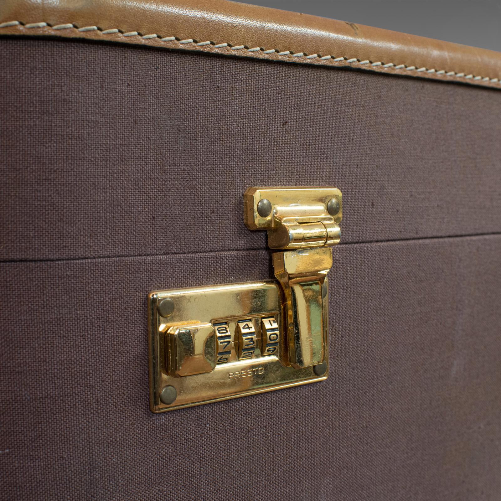 Vintage Luggage Set, American, Leather, Set of 4, Suitcase, T Anthony, New York 1