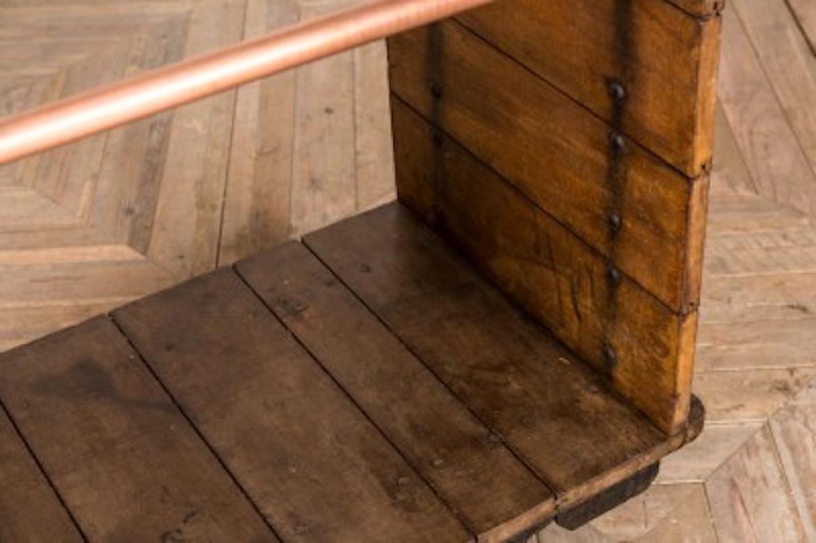 European Vintage Luggage Trolley, circa 1940s For Sale