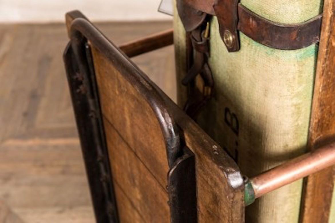 Vintage Luggage Trolley, circa 1940s In Excellent Condition For Sale In London, GB
