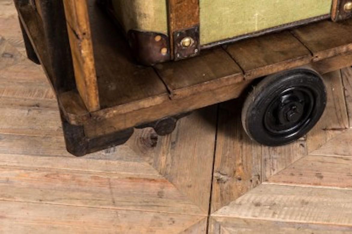 Vintage Luggage Trolley, circa 1940s For Sale 2