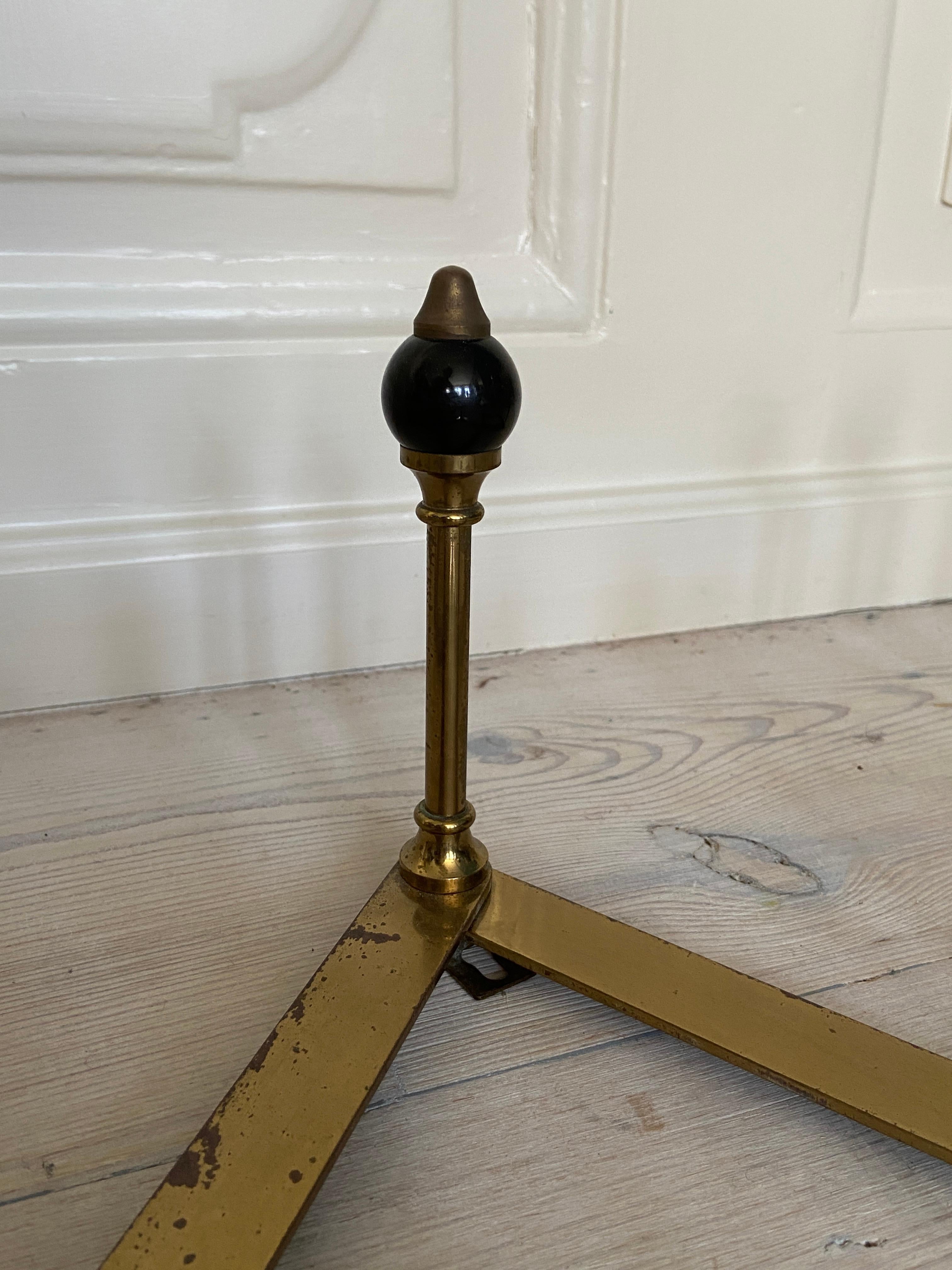 Vintage Luigi Caccia Dominioni Geometric Brass Coat Hanger, Italy, 1960s In Good Condition For Sale In Copenhagen K, DK