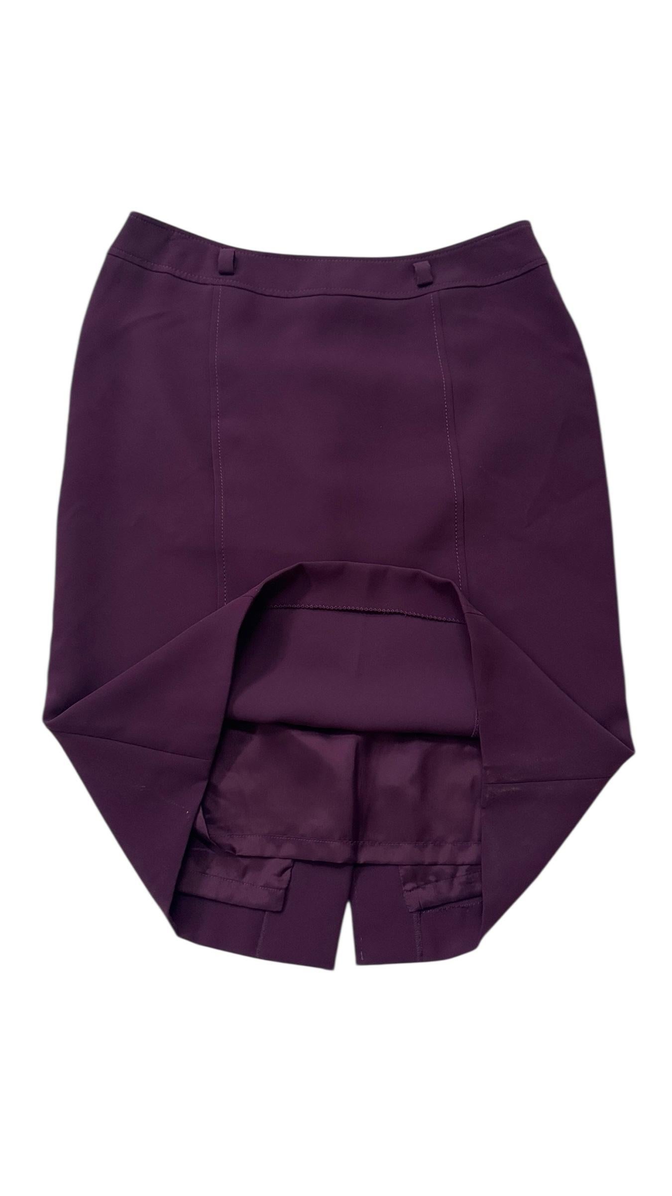 Vintage Luisa Spagnoli Tailored Purple Skirt Suit - We pay for import duty! in vendita 5