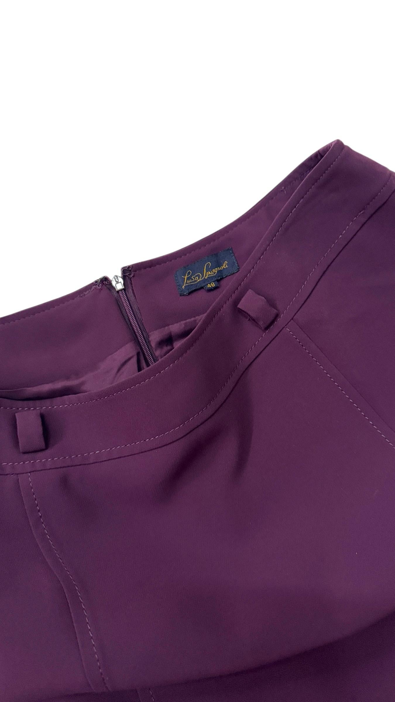 Vintage Luisa Spagnoli Tailored Purple Skirt Suit - We pay for import duty! in vendita 6