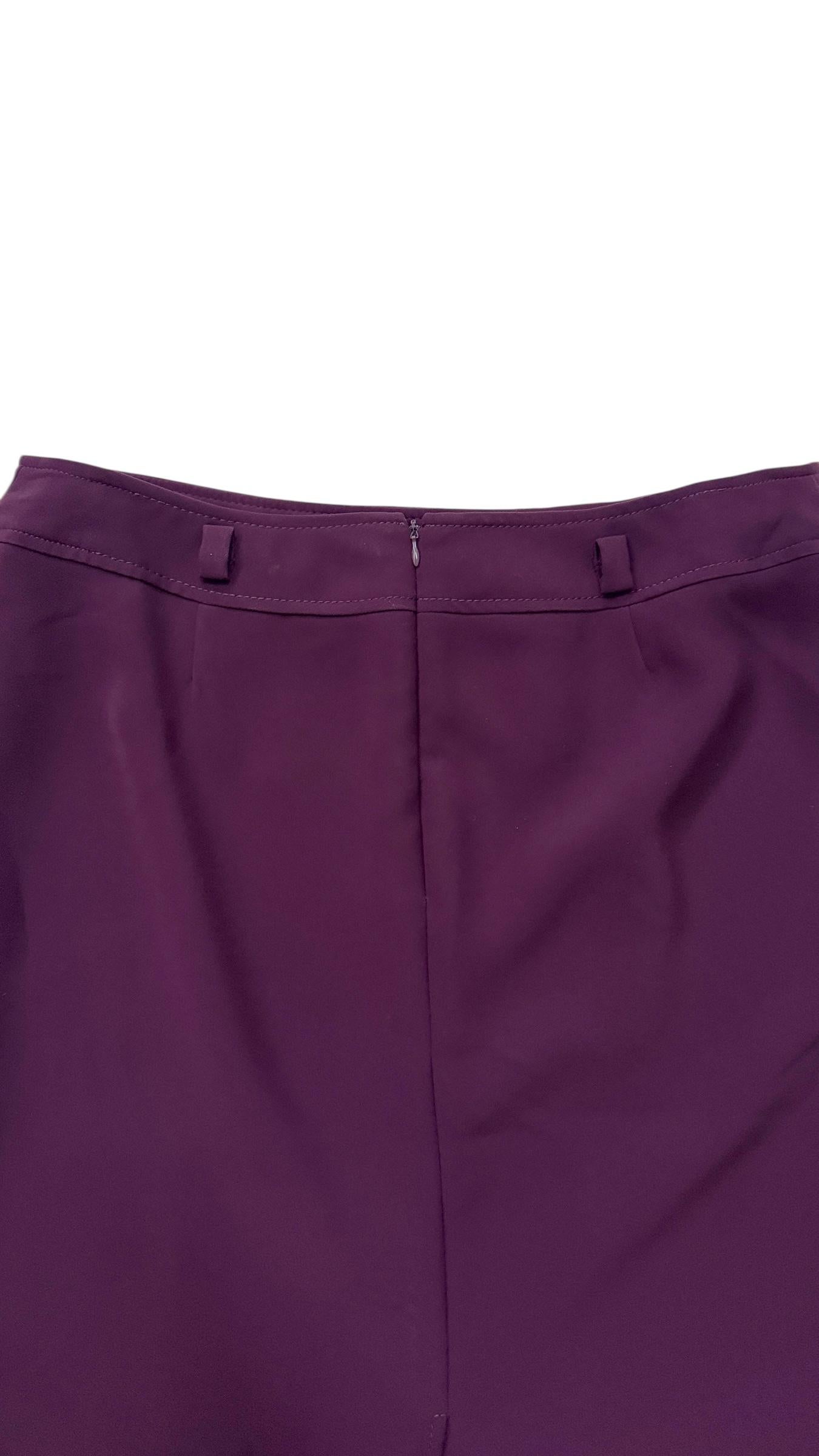 Vintage Luisa Spagnoli Tailored Purple Skirt Suit - We pay for import duty! in vendita 7
