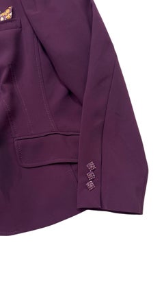 Vintage Luisa Spagnoli Tailored Purple Skirt Suit