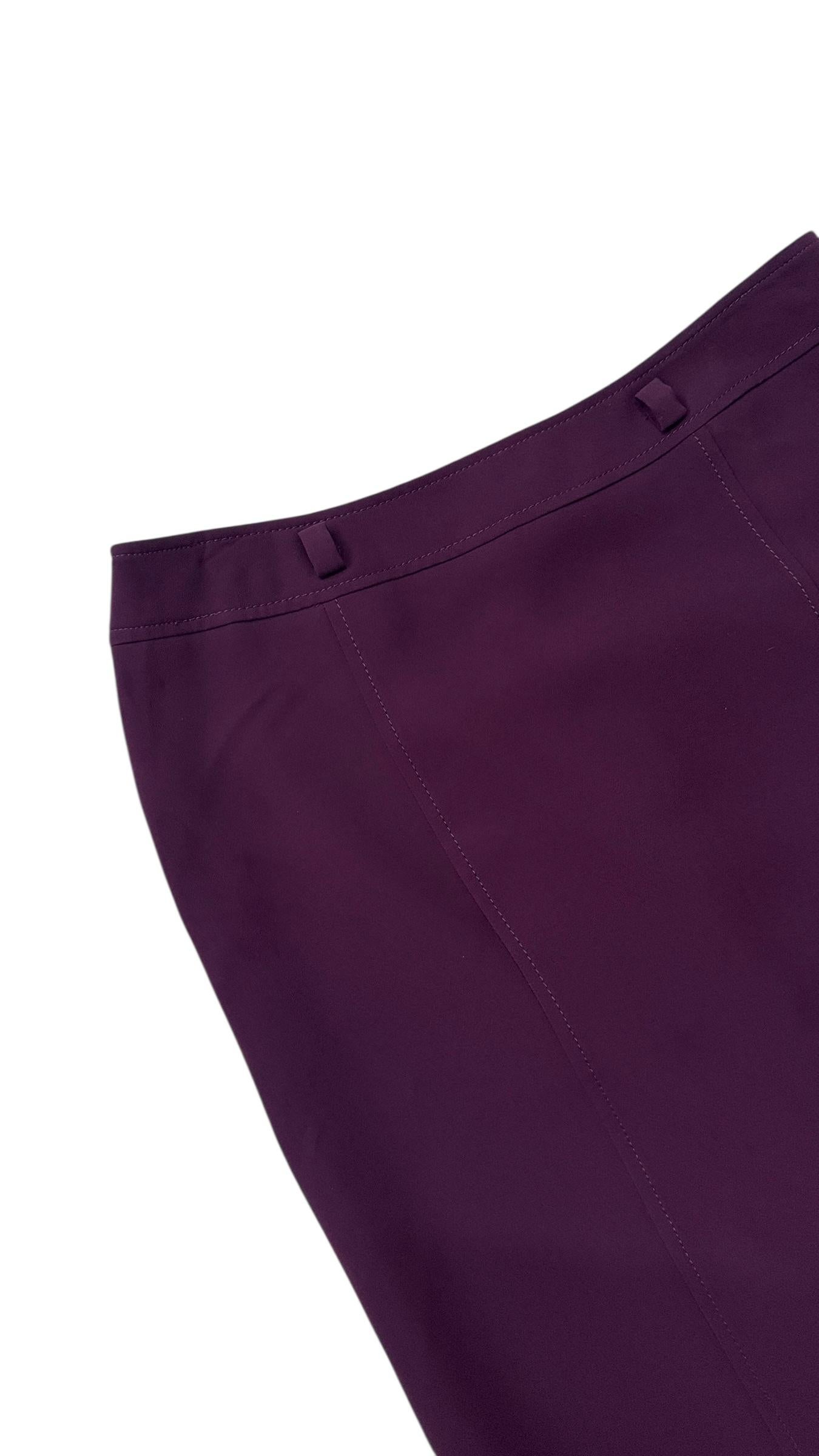 Vintage Luisa Spagnoli Tailored Purple Skirt Suit - We pay for import duty! in vendita 3