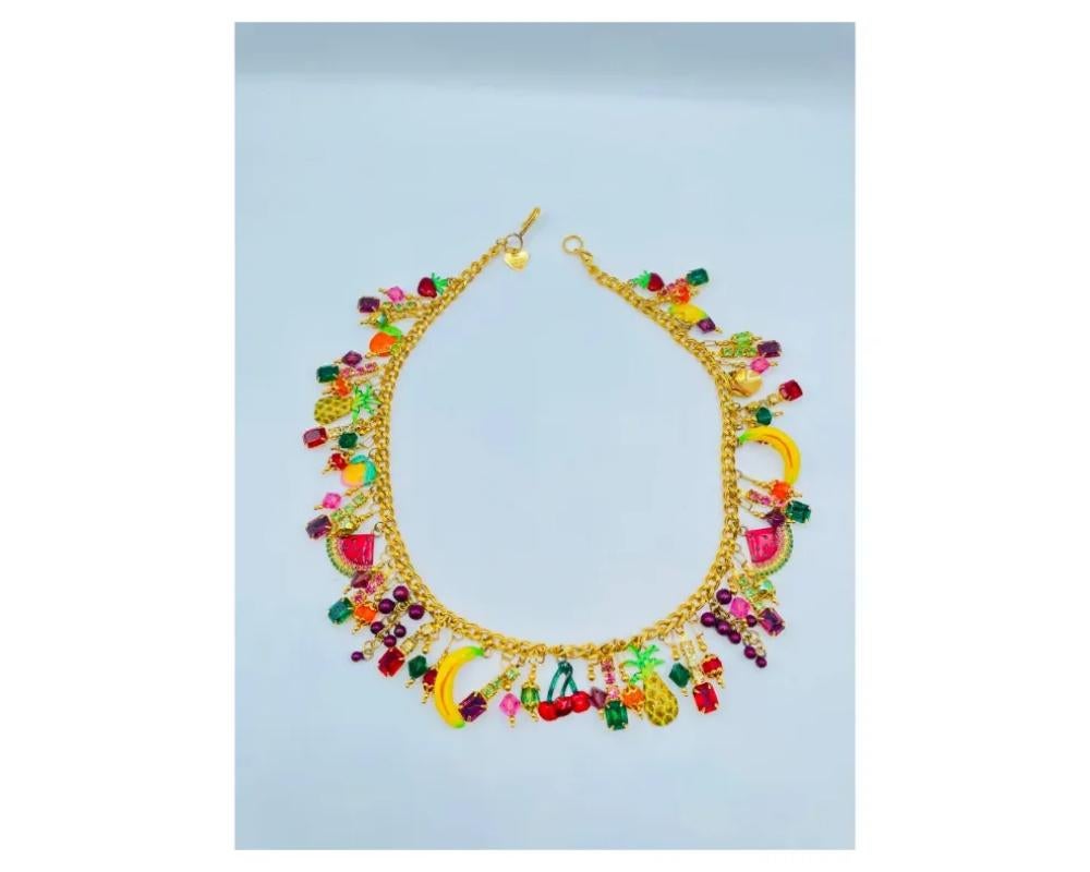 Vintage Lunch at the Ritz Fruit Salad Necklace

in excellent condition ready to wear.

this is a statement necklace very beautiful.

please see photos for best condition details

size is approximately 20 inches long

Due to the item's age do not