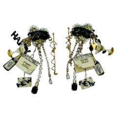 Vintage Lunch at the Ritz New Year Party Themed Earrings