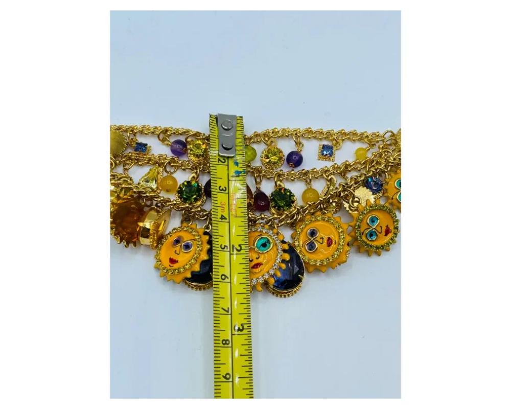 Vintage Lunch at the Ritz Sun Themed Bracelet For Sale 7