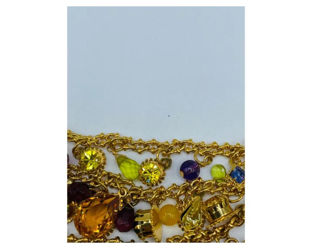 Vintage Lunch at the Ritz Sun Themed Bracelet For Sale 3