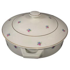 Vintage Luneville Suppenterrine mit Blumendekoration - Made in France - 2Y468