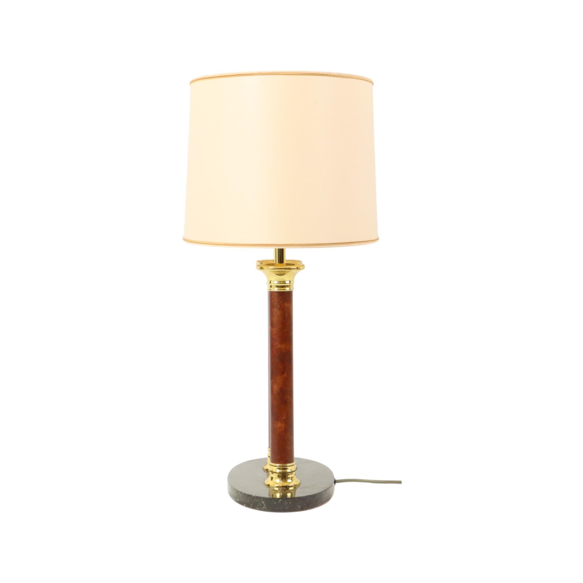 Vintage Lusterie Deknudt Table Lamp Hollywood Regency Style In Good Condition For Sale In Poperinge, BE