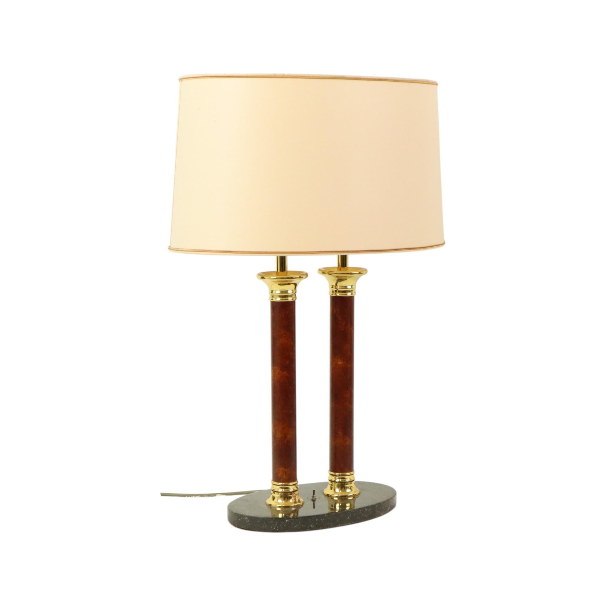 Vintage Lusterie Deknudt Table Lamp Hollywood Regency Style For Sale 3