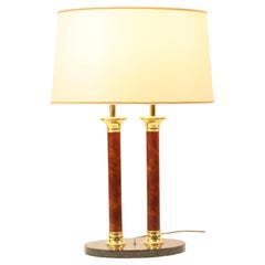 Vintage Lusterie Deknudt Table Lamp Hollywood Regency Style