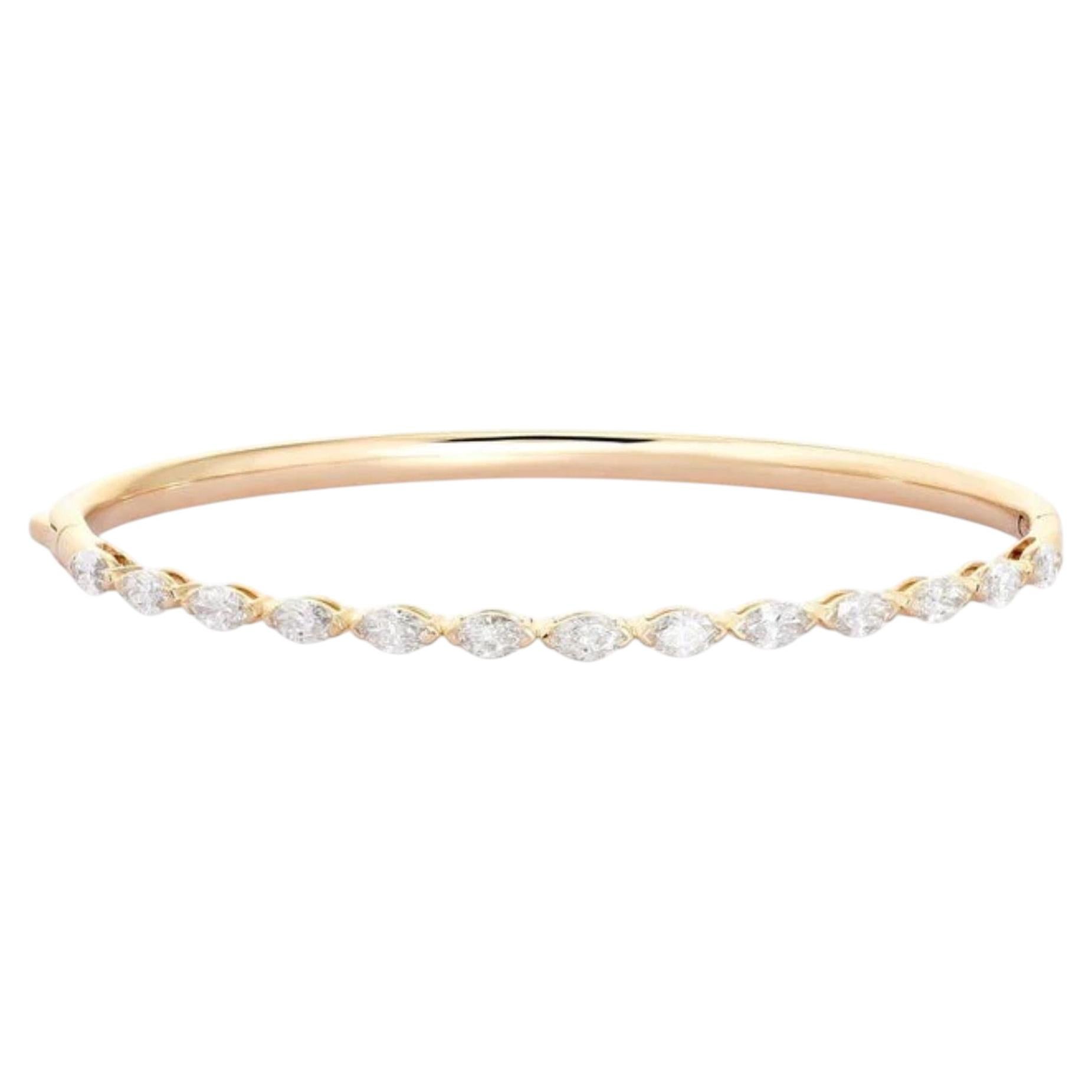 Vintage Lustre 14K (or 18k upon request) Yellow Gold Bangle Bracelet