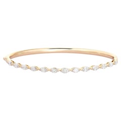 Vintage Lustre 14K (or 18k upon request) Yellow Gold Bangle Bracelet