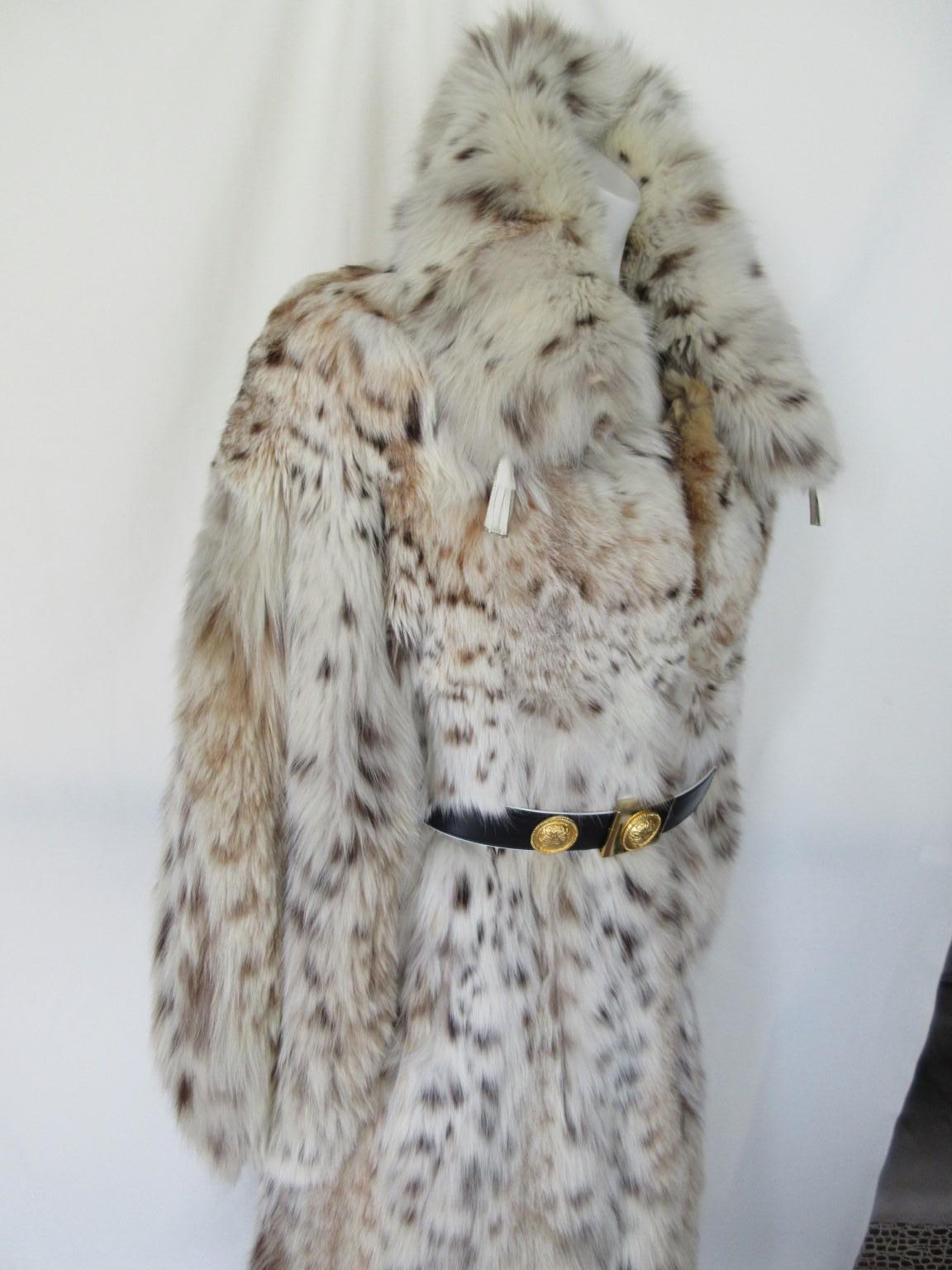 Vintage Lynx Fur Long Coat 1