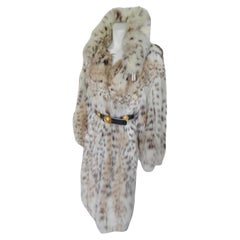 Vintage Lynx Fur Long Coat