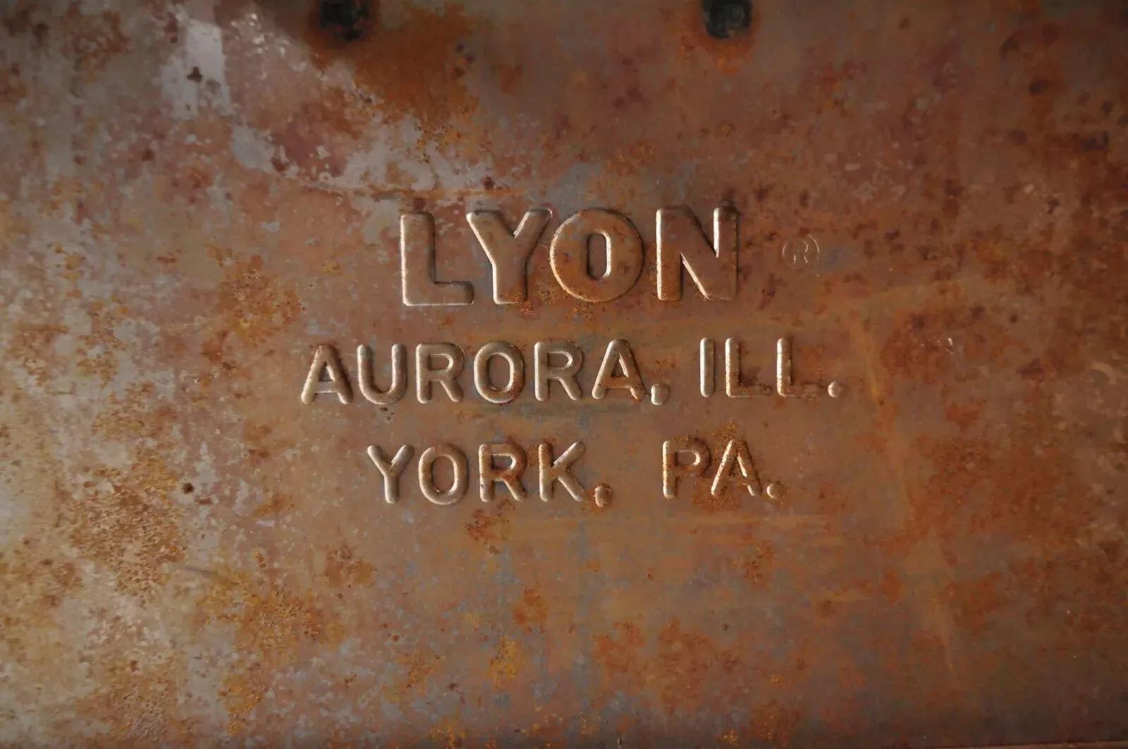 Vintage Lyon Aurora IL Stahl Metall Amerikanische Industrie 23
