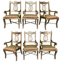 Vintage-Esszimmerstühle mit Leierrücken, 6er-Set